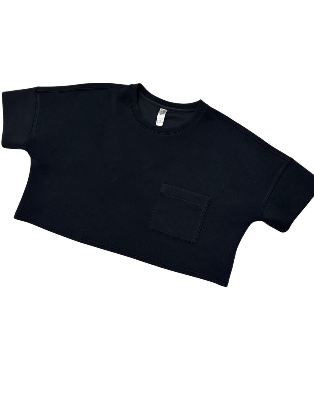SPANX AirEssentials Black Oversized Pocket Tee Top XL Soft Luxe Lounge - Picture 2 of 9